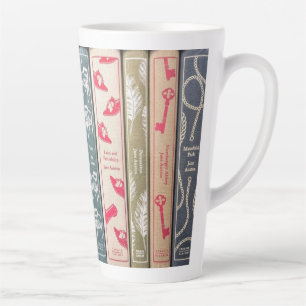 Café Latte Romances de Jane Austen na caneca