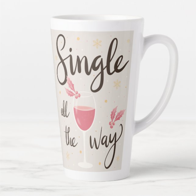 Café Latte Solteiro até o final da caneca de Natal (Direita)