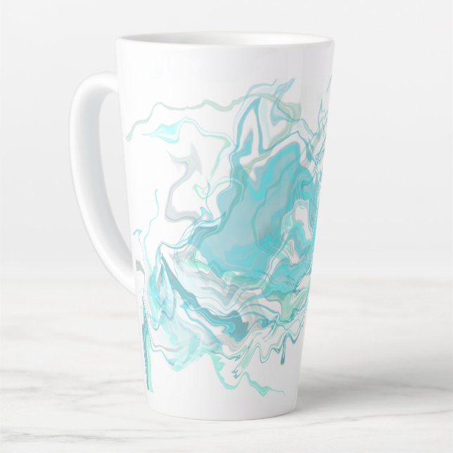 Café Latte Taça de Caneca Latente do Oceano I (Ângulo esquerdo)