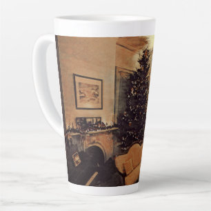 Café Latte Uma Caneca de Natal