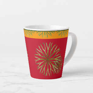 Café Latte Verão indiano numa caneca de latta pequena (M)