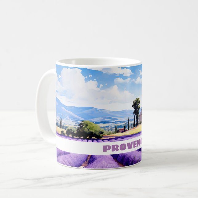 Café Lavanda na caneca de viagem da Proveniência (Frente Esquerda)