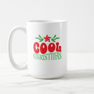 Café Legal caneca de Natal - Animação sobre Férias Retr