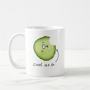 Café legal como uma caneca de pepino