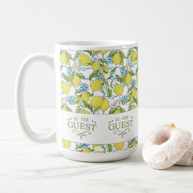 Café Lemon Ser Nossa Caneca De Convidado (Com Donut)
