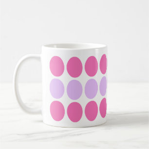 Café Lilac & caneca cor-de-rosa do teste padrão de