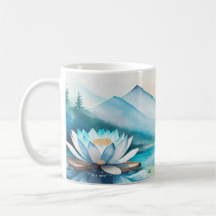 Café Linda caneca de flores Lotus