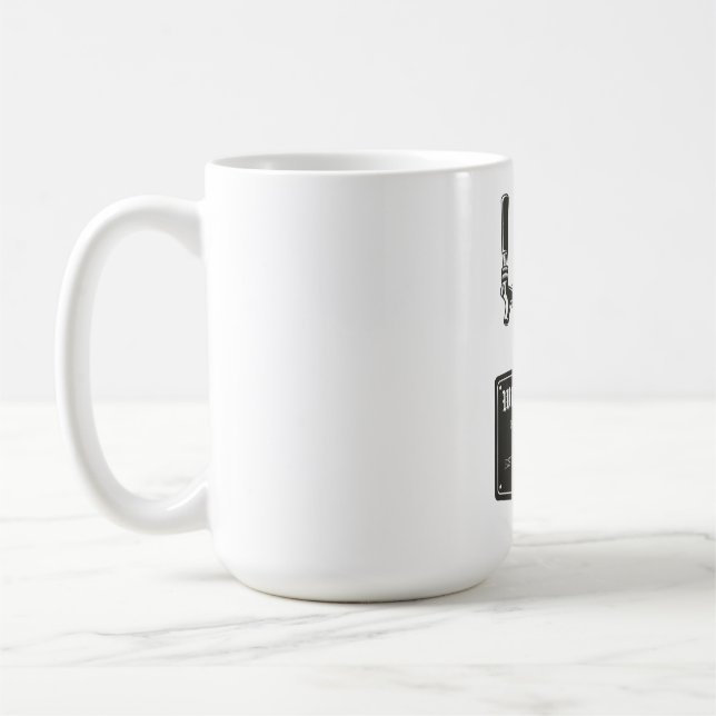 Café Logotipo da faixa de uísque 15oz. Caneca (Esquerda)
