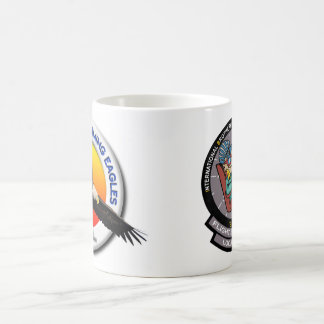 Café Logotipos de VP-1 & de IBNFE no branco liso caneca