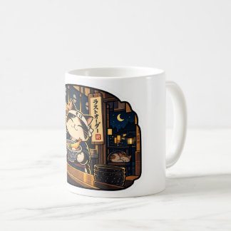 Café Loja de Soba Gato — Caneca de Último Pedido | Retr