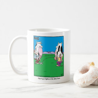 Café Lutas de Squirtgun na caneca da fazenda de