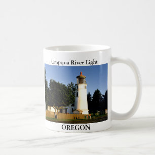 Café Luz do rio de Umpqua, caneca de Oregon