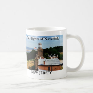 Café Luzes gêmeas de Navesink, caneca de New-jersey