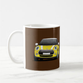 Café M choca o tanoeiro S, caneca de duas imagens,