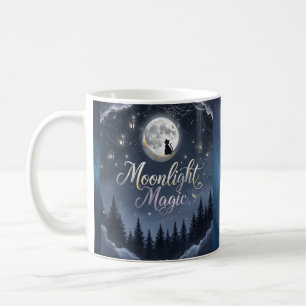 Café Magia ao Luar – Design Encantado de Caneca de Hall