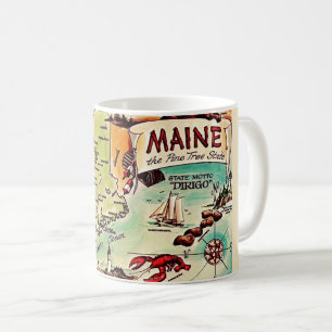 Café Maine - Pine Tree State Caneca de Postais