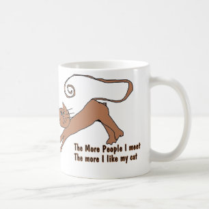 Café Mais eu gosto de minha CANECA do gato