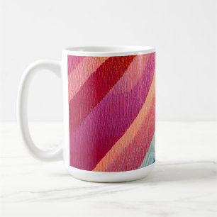 Café Manhã de Caleidoscópio – Caneca Geométrica Abstrat