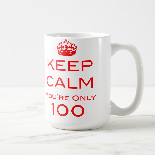 Café Mantenha a calma que você é caneca de somente 100 (Direita)