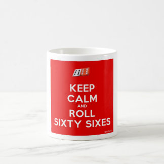 Café Mantenha caneca calma e do rolo de Sixty-Sixes
