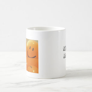 Café Mantenha na caneca de sorriso