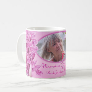 Café Maravilhosa caneca de orquídea roxa da mãe