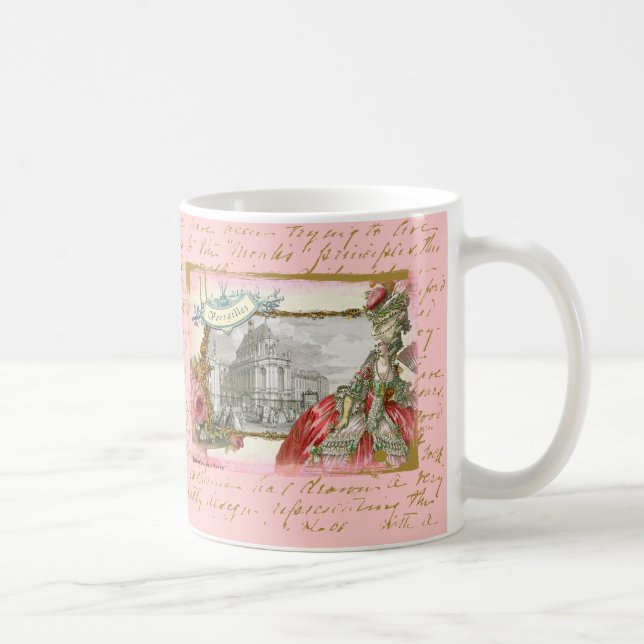 Café Marie Antoinette na caneca de Versalhes (Direita)