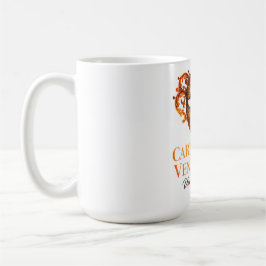 Café Máscara Veneziana Elegante Caneca de Cerâmica