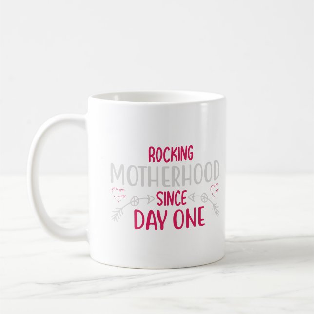 Café Maternidade desde o Primeiro Dia Caneca de Duas Co (Esquerda)
