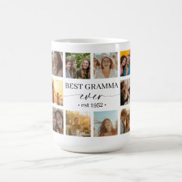 Café Melhor Avó de Todos os Tempos Caneca de Colagem de