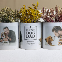 Melhor Caneca de Foto com Pegada de Pai de Cachorr