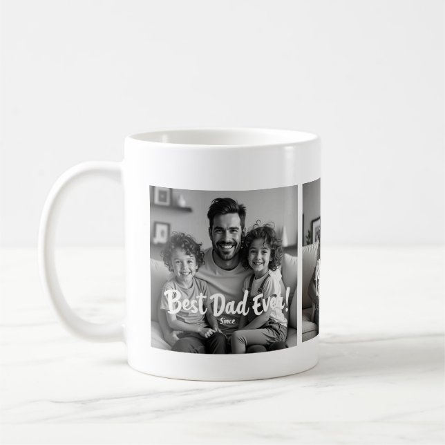 Café Melhor Pai de Todos os Tempos – Caneca de Foto Per (Esquerda)