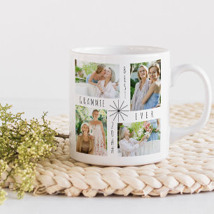 Café Melhor Vovó de Todos os Tempos Caneca Branca Colag