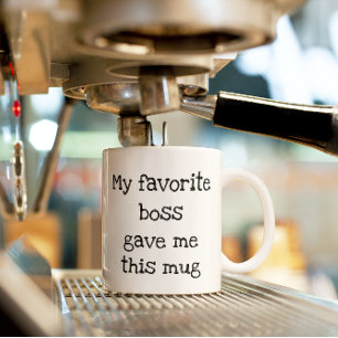 Café Meu chefe favorito me deu um presente de caneca