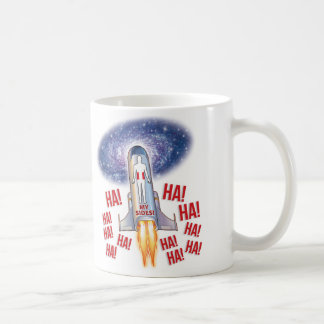 Café Meu fundo do branco da caneca de Meme dos lados