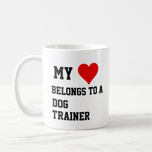 Café Meu Pertence A Uma Caneca De Treinador De Cachorro (Esquerda)