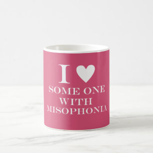 Café Mim ♥ alguém com caneca de Misophonia - rosa