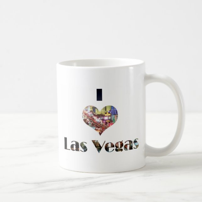 Café Mim caneca de Las Vegas do coração (Direita)