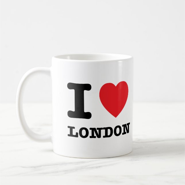 Café Mim caneca de Londres do coração (Esquerda)