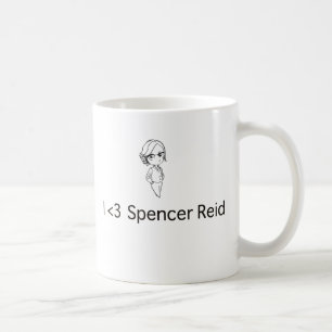 Café Mim caneca de Spencer Reid do coração