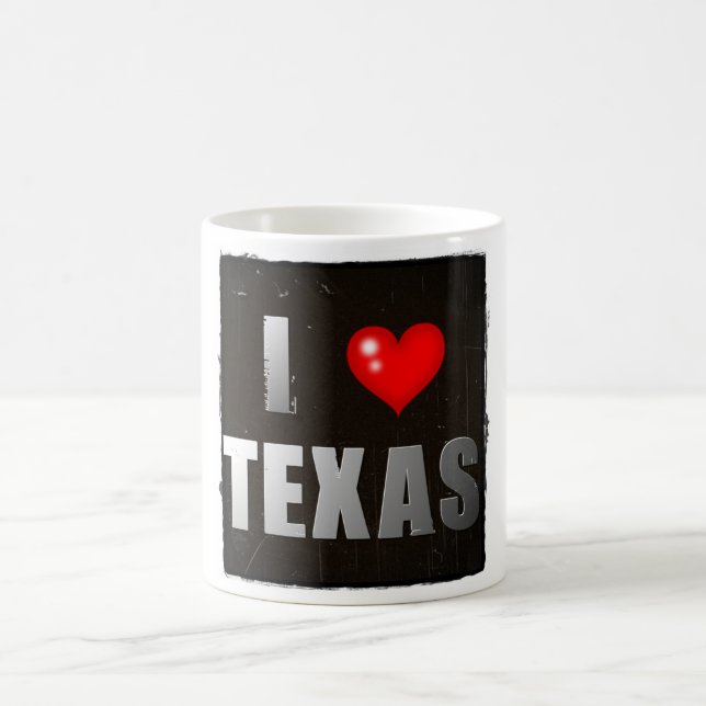 Café Mim (coração) caneca de Texas! (Centro)