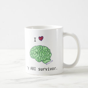 Café "Mim [coração] caneca do meu sobrevivente de ABI