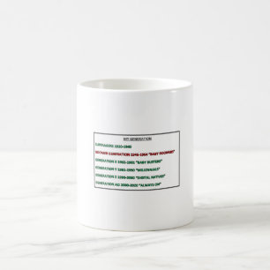 Café Minha geração de caneca BOOMER