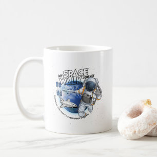 Café Minha Jornada de Caminhada Espacial   Caneca Cláss