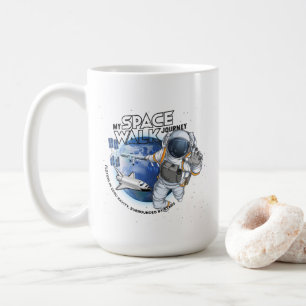 Café Minha Jornada de Caminhada Espacial Caneca Cláss