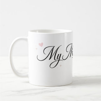 Café Minha Mãe é a Melhor Caneca de Script Elegante