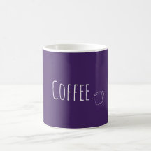 Café Mínimo Personalizado Xícara de Café Puro