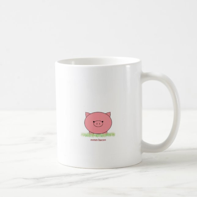 Café Mmm caneca de Piggie do bacon (Direita)