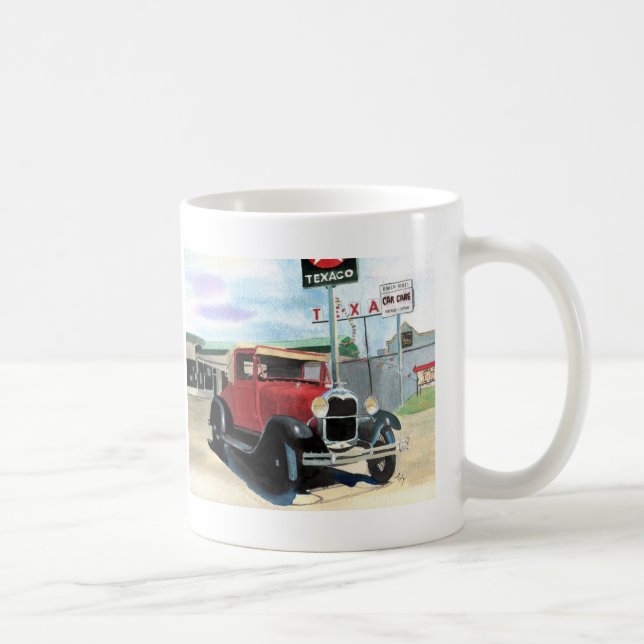 Café Modele a caneca do carro antigo de A (Direita)