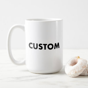 Café Modelo de Base para Caneca Personalizada Grande -